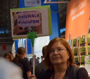 Pia Kleine, Organisatorin des Instawalk #instaFBM auf der Frankfurter Buchmesse 2014