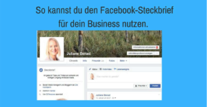 Facebook-Steckbrief
